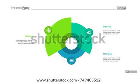 Pie Chart with Three Elements Template