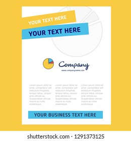 Pie chart  Title Page Design for Company profile ,annual report, presentations, leaflet, Brochure Vector Background