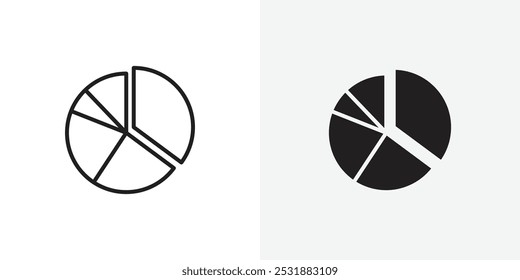 Pie chart vecor icon set. Stock vector illustrator. EPS 10