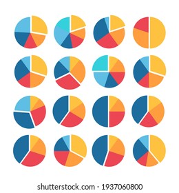 Pie chart vector business data finance dashboard analytics