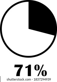 Pie Chart vector circle diagram info graphic 71