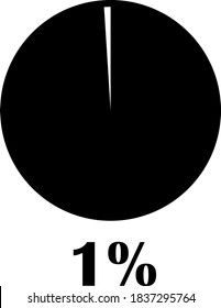 Pie Chart vector circle diagram info graphic 1