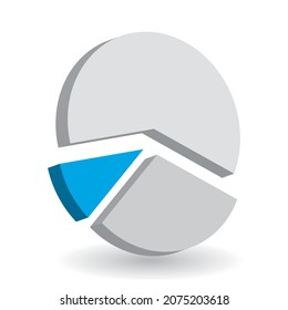 Pie chart vector design element