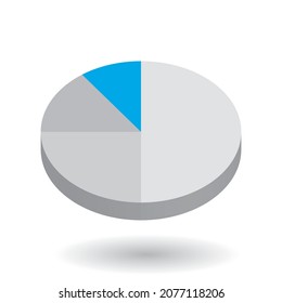 Pie chart vector design element