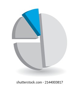 Pie chart vector design element