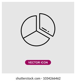Pie Chart Vector Icon