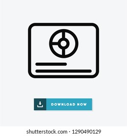 Pie chart vector icon