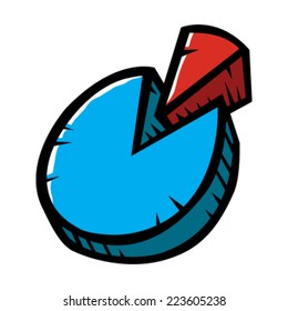 Pie Chart Vector Icon
