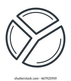 Pie Chart, Vector Icon