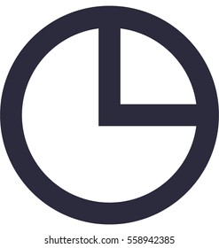 Pie Chart Vector Icon
