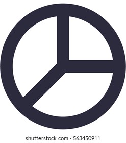 Pie Chart Vector Icon