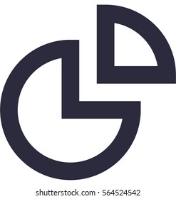 Pie Chart Vector Icon