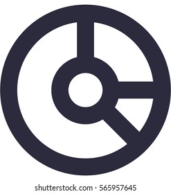 Pie Chart Vector Icon