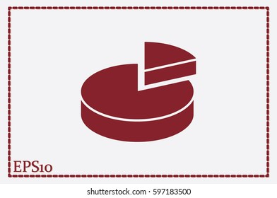 pie chart, vector icon