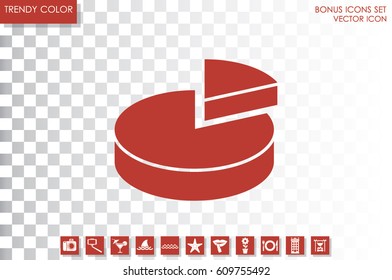pie chart, vector icon