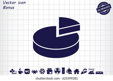 pie chart, vector icon