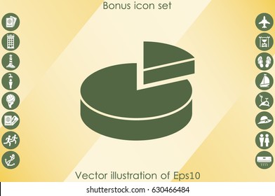 pie chart, vector icon