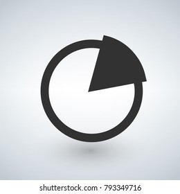 Pie Chart Vector Icon