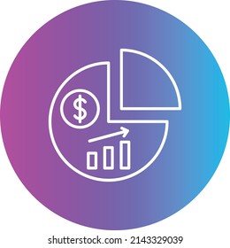 Pie Chart vector icon. Can be used for printing, mobile and web applications.