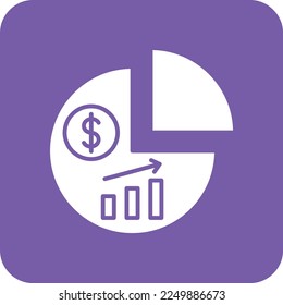 Pie Chart vector icon. Can be used for printing, mobile and web applications.