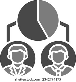 Pie Chart vector icon. Can be used for printing, mobile and web applications.