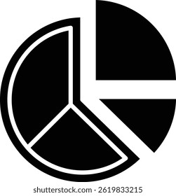 Pie Chart vector icon. Can be used for printing, mobile and web applications.