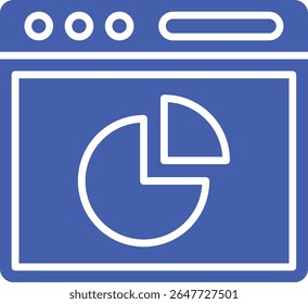 Pie Chart vector icon. Can be used for printing, mobile and web applications.