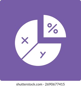 Pie Chart vector icon. Can be used for printing, mobile and web applications.