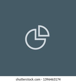 Pie Chart vector icon. Pie Chart concept stroke symbol design. Thin graphic elements vector illustration, outline pattern for your web site design, logo, UI. EPS 10.