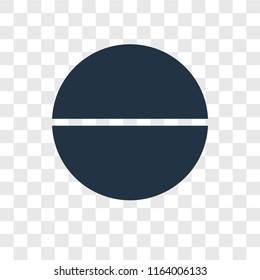 Pie chart vector icon isolated on transparent background, Pie chart logo concept