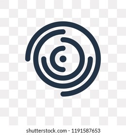 Pie chart vector icon isolated on transparent background, Pie chart transparency concept can be used web and mobile