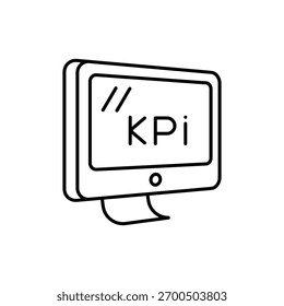 Pie Chart Vector icon stock illustration