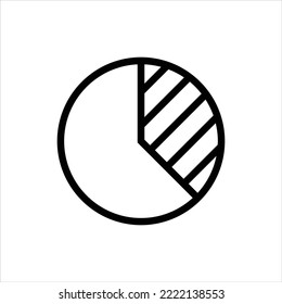 Diseño de símbolo de icono del vector de gráfico circular