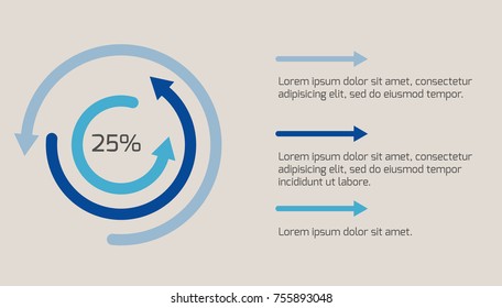 pie chart, vector illustration, infographics