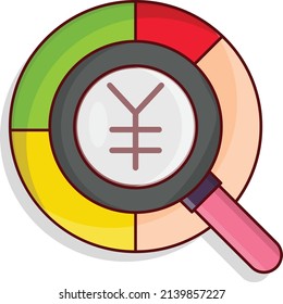 pie chart Vector illustration on a transparent background.Premium quality symmbols. vector line flat  icon for concept and graphic design.