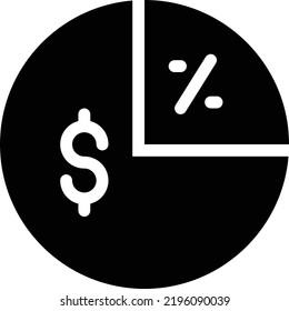 pie chart Vector illustration on a transparent background. Premium quality symmbols. Glyphs vector icons for concept and graphic design. 
