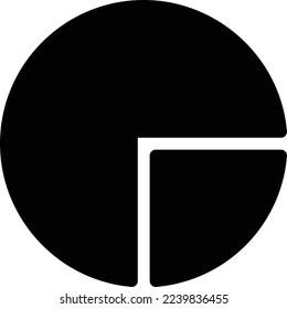 pie chart Vector illustration on a transparent background. Premium quality symmbols. Glyphs vector icons for concept and graphic design. 
