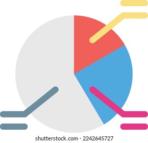 pie chart Vector illustration on a transparent background. Premium quality symmbols. Line Color vector icons for concept and graphic design. - Powered by Shutterstock - Get 15% off with code: PIKWIZARD15