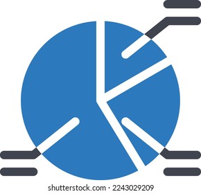 pie chart Vector illustration on a transparent background. Premium quality symmbols. Glyphs vector icons for concept and graphic design.