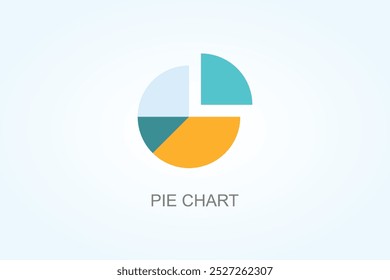 Ilustración De Símbolo De Signo De Logotipo O Vector De Gráfico De Pastel