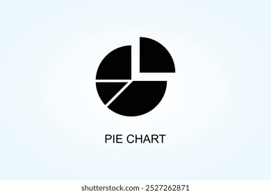 Pie Chart Vector Or Logo Sign Symbol Illustration