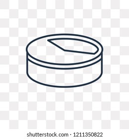 Pie chart vector outline icon isolated on transparent background, high quality linear Pie chart transparency concept can be used web and mobile