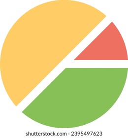 Pie Chart Vector symbol Illustration