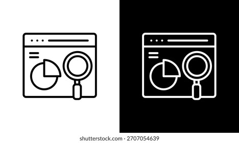 Diseño de conjunto de iconos blancos de gráfico circular