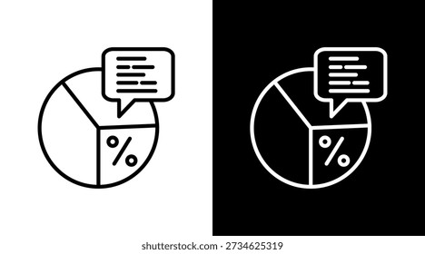Pie Chart White Icon Set Design
