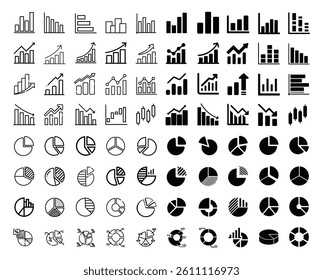 Pie Chart,Bar Chart, Pie Bar Icon Vector