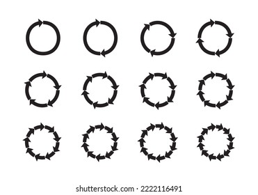Pie charts diagrams. Set of different color circles isolated. Infographic element round shape. Circle chart section segments set vector diagram segments pie template. Circle segments set. 