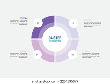 Pie charts for infographics. Elements with 1, 2, 3, 4, 5, 6, 7, 8, 9, 10 steps, options.