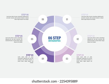 Pie charts for infographics. Elements with 1, 2, 3, 4, 5, 6, 7, 8, 9, 10 steps, options.