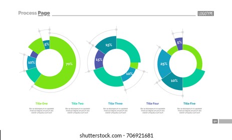 Pie charts slide template